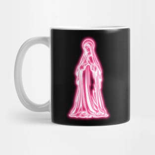 Pink Neon Virgin Mary Mug